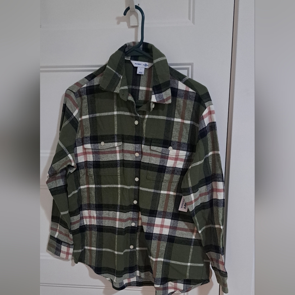 NWT Olive Green Flannel